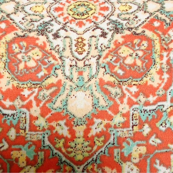 EMMA & MICHELE Boho Orange White Dress Size Small - Picture 14 of 16